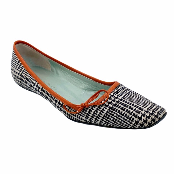 Sigerson Morrison Check Plaid Kitten Flat9.5